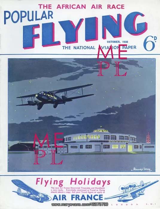 : Cover design, Popular Flying : Cover design, Popular Flying