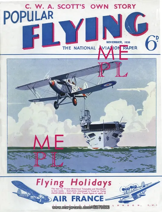 : Cover design, Popular Flying : Cover design, Popular Flying