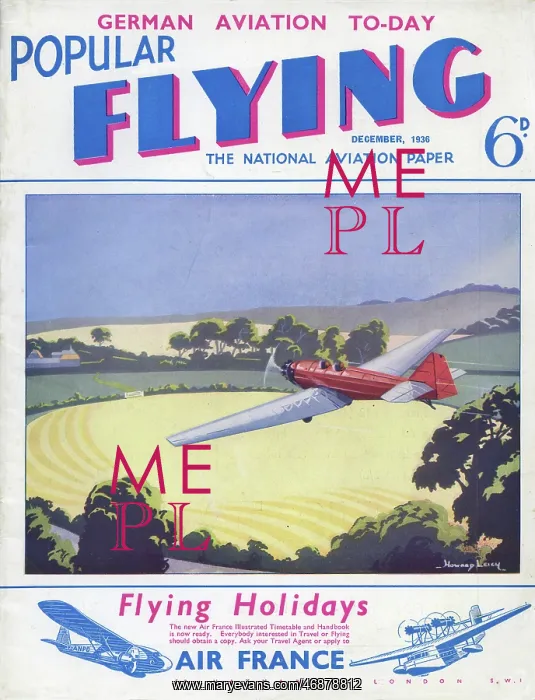 : Cover design, Popular Flying : Cover design, Popular Flying