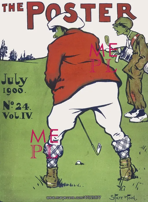 : Cover design for The Poster, July 1900 : Cover design for The Poster, July 1900