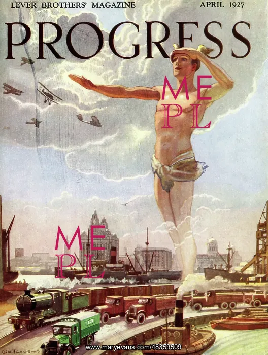 : Cover design, Progress, April 1927 : Cover design, Progress, April 1927