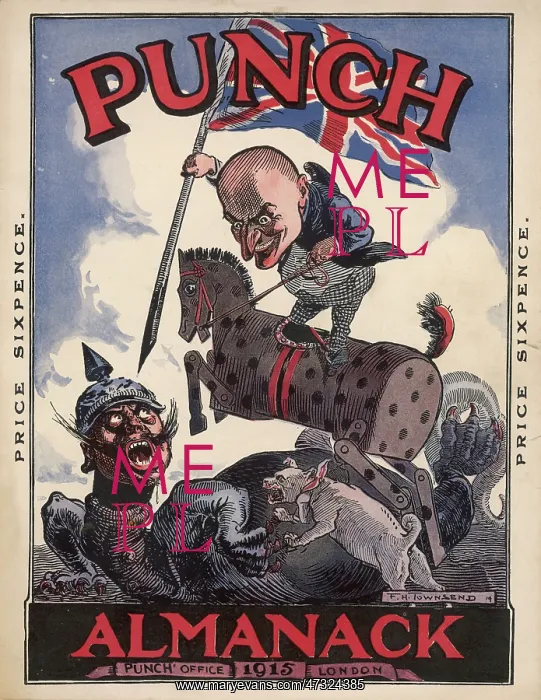: Cover design, Punch Almanack, 1915 : Cover design, Punch Almanack, 1915