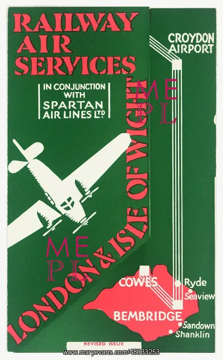 : Cover design, Railway Air Services timetable : Cover design, Railway Air Services timetable