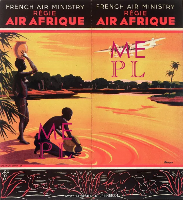 : Cover design, Regie Air Afrique timetable : Cover design, Regie Air Afrique timetable