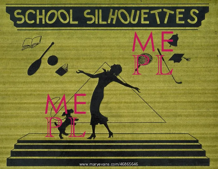 : Cover design, School Silhouettes : Cover design, School Silhouettes