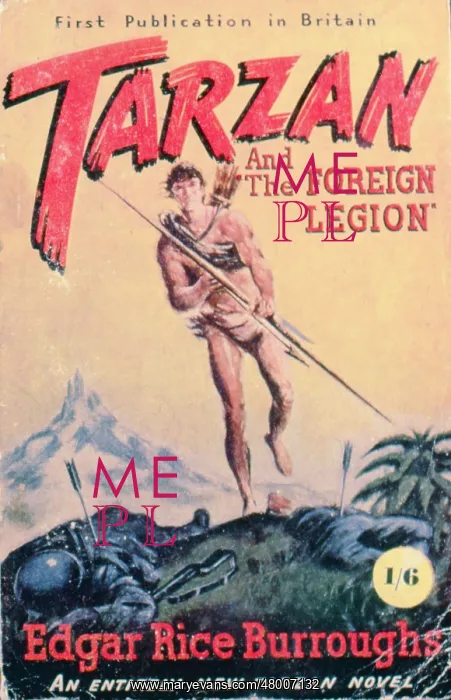 : Cover design, Tarzan and the Foreign Legion : Cover design, Tarzan and the Foreign Legion