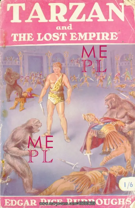 : Cover design, Tarzan and the Lost Empire : Cover design, Tarzan and the Lost Empire