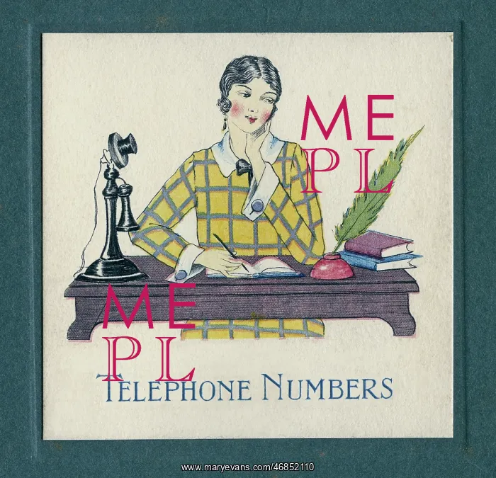 : Cover design, Telephone Numbers book : Cover design, Telephone Numbers book