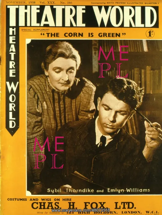 : Cover design, Theatre World, The Corn is Green : Cover design, Theatre World, The Corn is Green