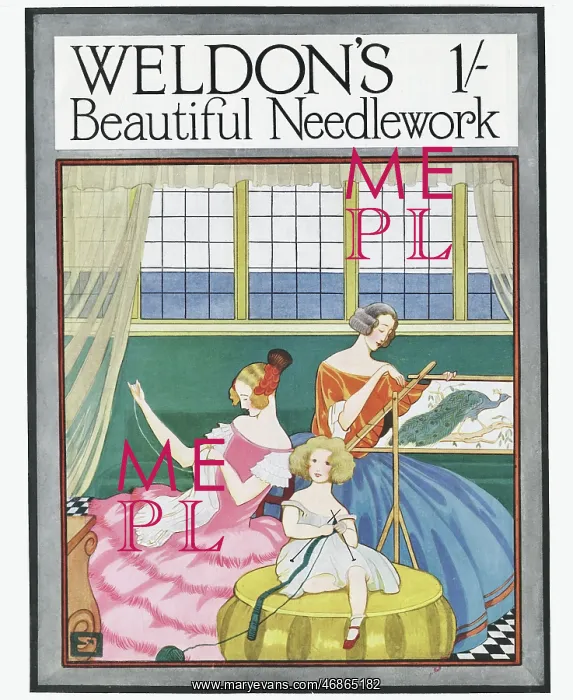 : Cover design, Weldon's Beautiful Needlework : Cover design, Weldon's Beautiful Needlework