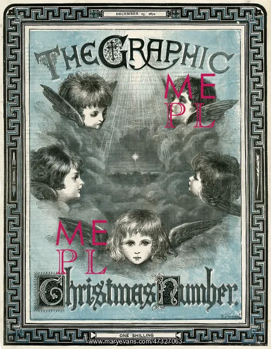 : Front cover of Graphic - Christmas 1870 : Front cover of Graphic - Christmas 1870