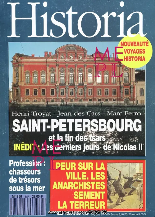 : Front Cover of Historia Magazine : Front Cover of Historia Magazine