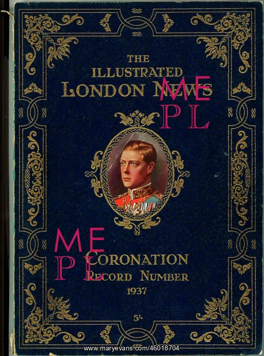 : Front cover of ILN coronation number for Edward VIII : Front cover of ILN coronation number for Edward VIII