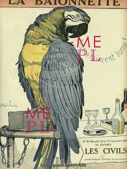 : Front cover, La Baionnette, WW1 : Front cover, La Baionnette, WW1
