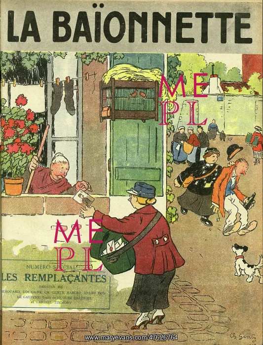 : Front cover, La Baionnette, WW1 : Front cover, La Baionnette, WW1