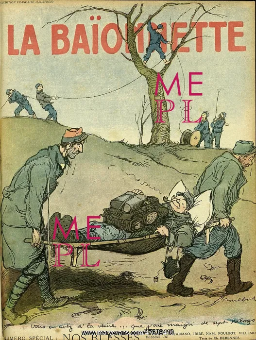 : Front cover, La Baionnette, WW1 : Front cover, La Baionnette, WW1