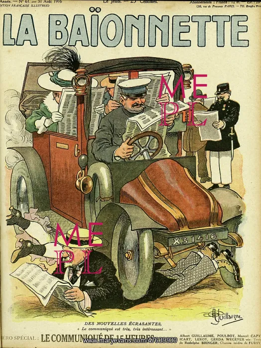 : Front cover, La Baionnette, WW1 : Front cover, La Baionnette, WW1