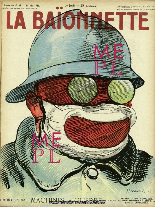: Front cover, La Baionnette, WW1 : Front cover, La Baionnette, WW1