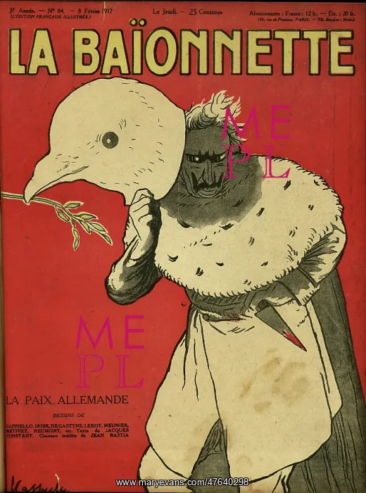 : Front cover, La Baionnette, WW1 : Front cover, La Baionnette, WW1