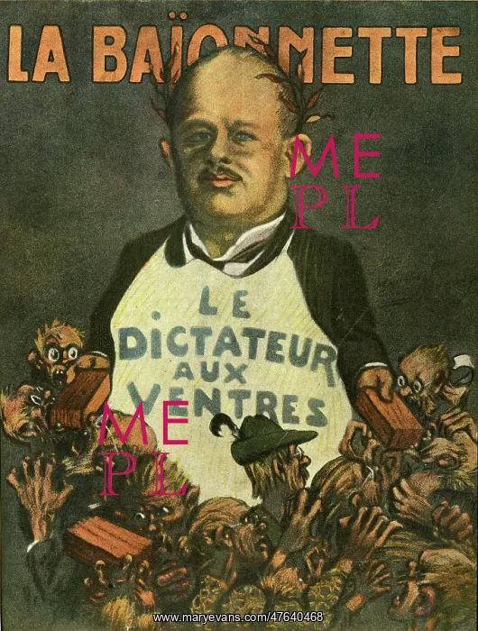  : Front cover, La Baionnette, WW1