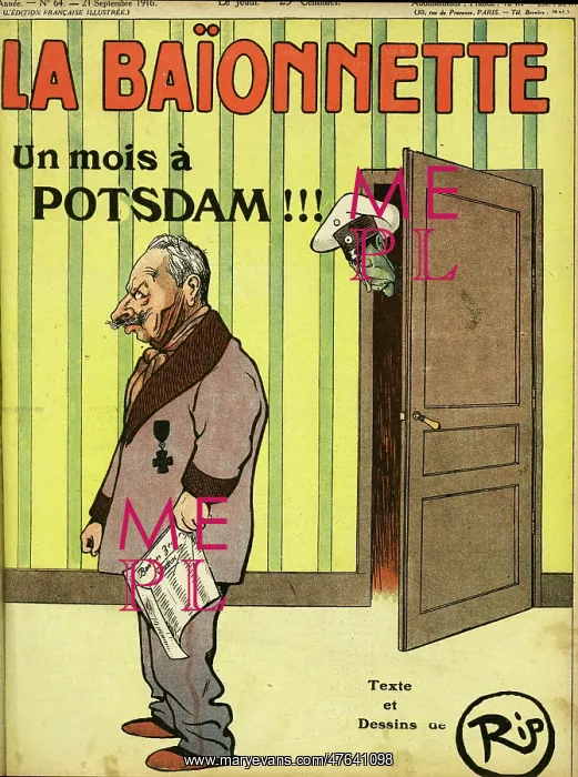 : Front cover, La Baionnette, WW1 : Front cover, La Baionnette, WW1