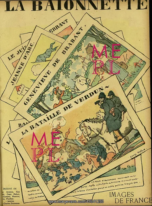 : Front cover, La Baionnette, WW1 : Front cover, La Baionnette, WW1