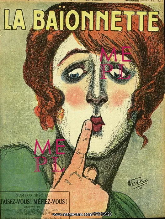 : Front cover, La Baionnette, WW1 : Front cover, La Baionnette, WW1
