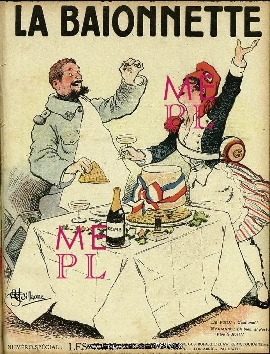 : Front cover, La Baionnette, WW1 : Front cover, La Baionnette, WW1