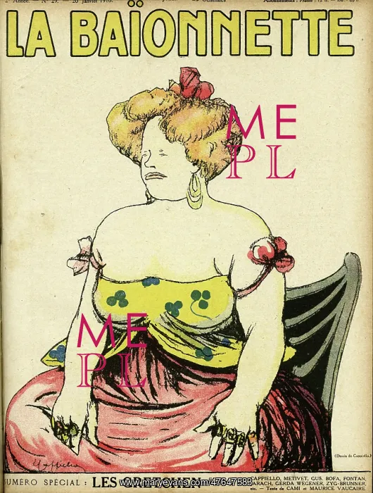 : Front cover, La Baionnette, WW1 : Front cover, La Baionnette, WW1
