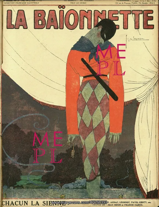 : Front cover, La Baionnette, WW1 : Front cover, La Baionnette, WW1