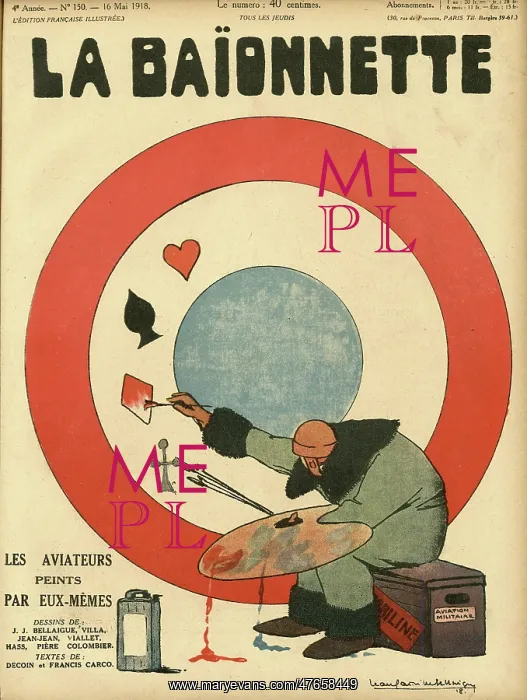 : Front cover, La Baionnette, WW1 : Front cover, La Baionnette, WW1