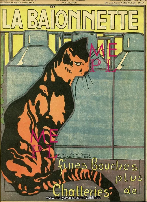 : Front cover, La Baionnette, WW1 : Front cover, La Baionnette, WW1