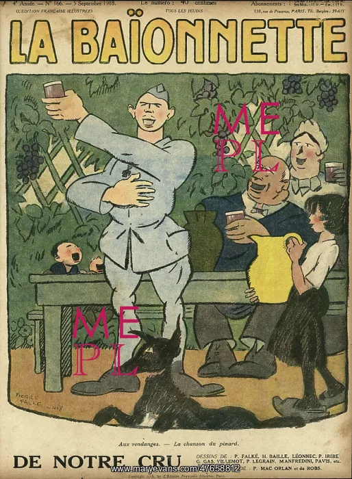 : Front cover, La Baionnette, WW1 : Front cover, La Baionnette, WW1