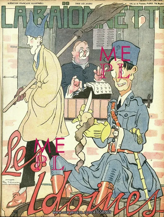: Front cover, La Baionnette, WW1 : Front cover, La Baionnette, WW1
