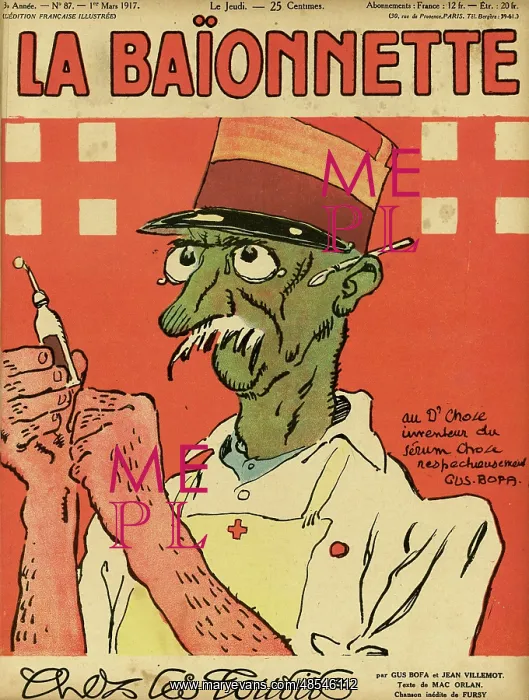 : Front cover, La Baionnette, WW1 : Front cover, La Baionnette, WW1