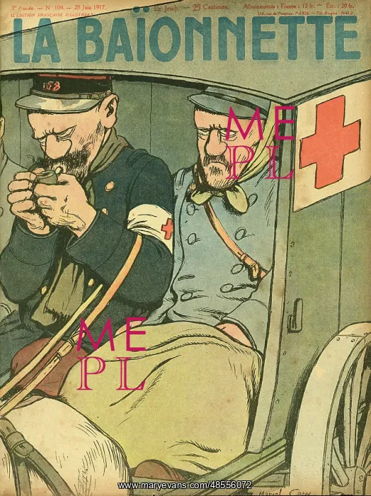  : Front cover, La Baionnette, WW1