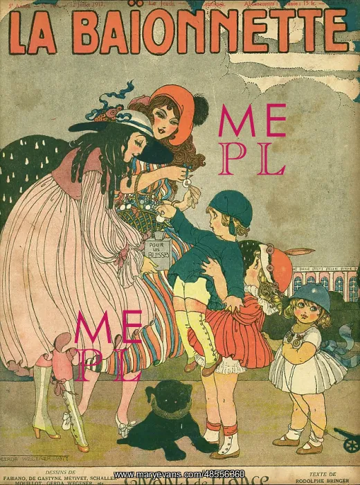 : Front cover, La Baionnette, WW1 : Front cover, La Baionnette, WW1