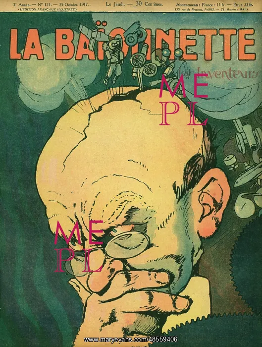 : Front cover, La Baionnette, WW1 : Front cover, La Baionnette, WW1