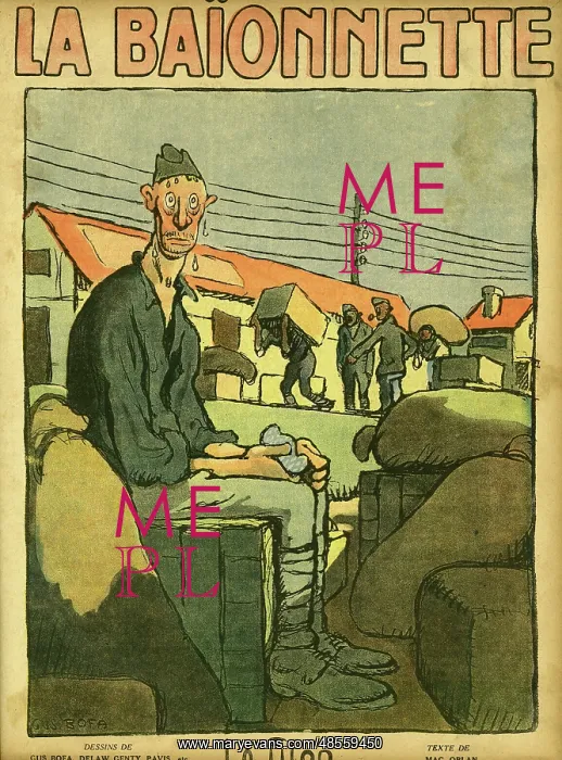 : Front cover, La Baionnette, WW1 : Front cover, La Baionnette, WW1