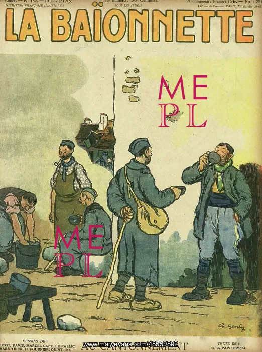 : Front cover, La Baionnette, WW1 : Front cover, La Baionnette, WW1