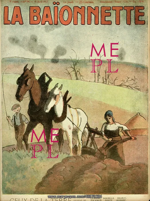 : Front cover, La Baionnette, WW1 : Front cover, La Baionnette, WW1