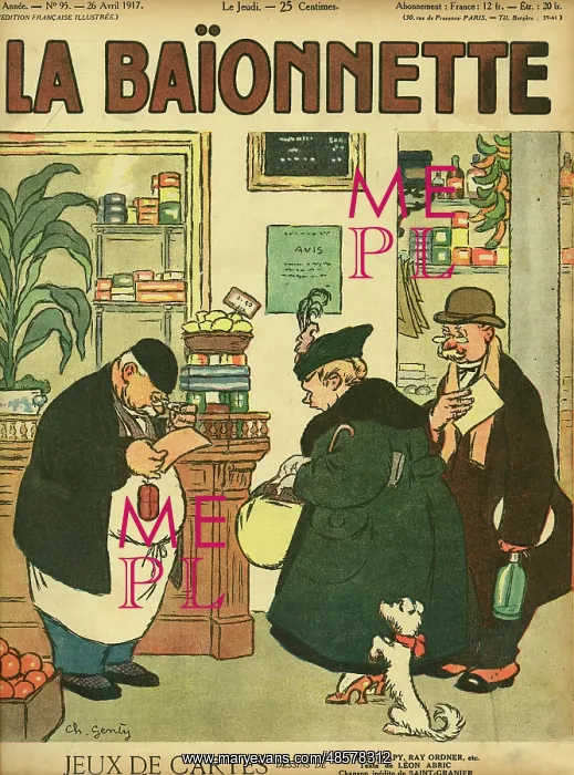 : Front cover, La Baionnette, WW1 : Front cover, La Baionnette, WW1