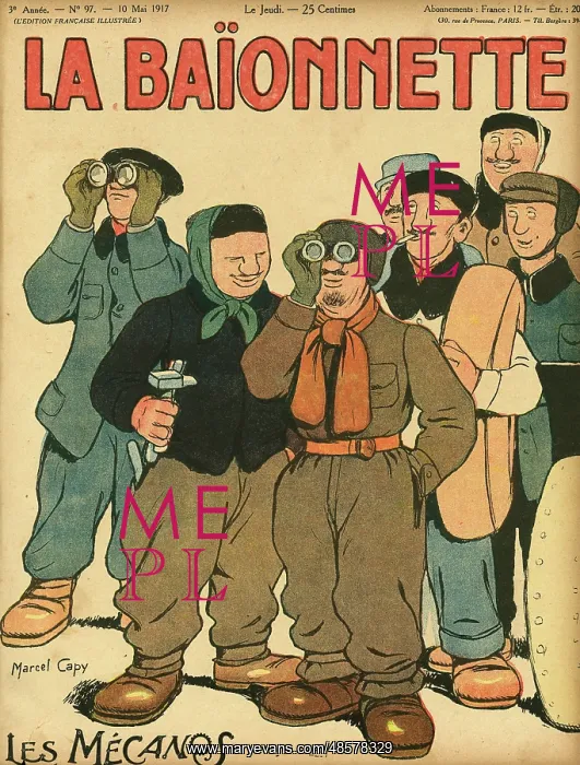 : Front cover, La Baionnette, WW1 : Front cover, La Baionnette, WW1