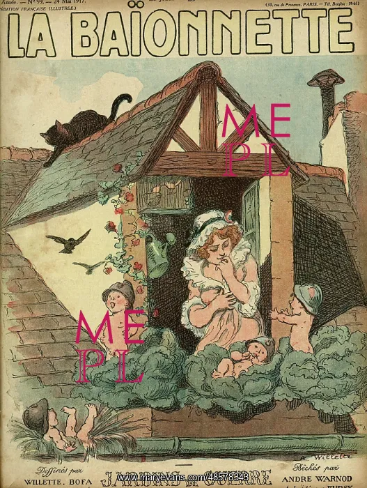 : Front cover, La Baionnette, WW1 : Front cover, La Baionnette, WW1