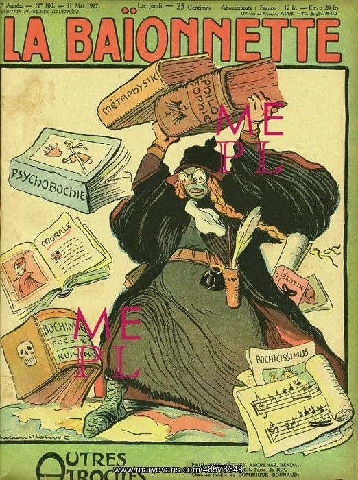 : Front cover, La Baionnette, WW1 : Front cover, La Baionnette, WW1