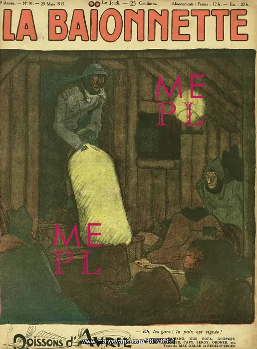 : Front cover, La Baionnette, WW1 : Front cover, La Baionnette, WW1
