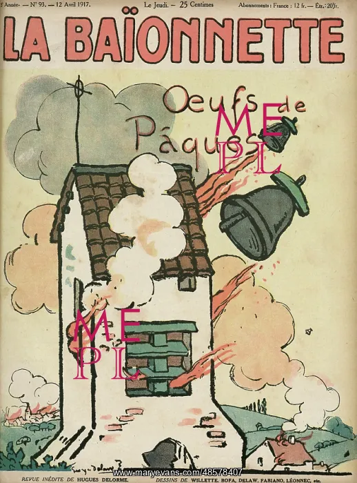  : Front cover, La Baionnette, WW1