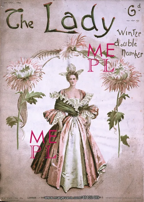 : Front cover, The Lady, Winter Double Number 1895 : Front cover, The Lady, Winter Double Number 1895