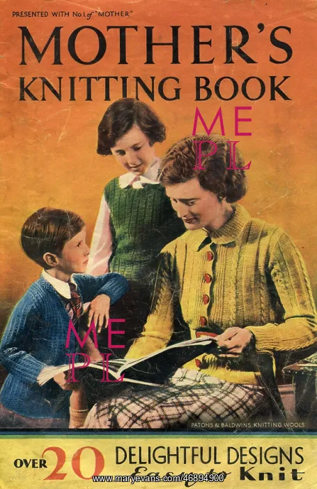: Front cover of Mother's Knitting Book : Front cover of Mother's Knitting Book