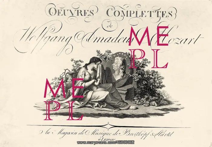 : Cover of Mozarts collected works : Cover of Mozarts collected works